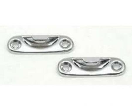 Chevy Convertible Top Latch Handle Striker Plates, 1955-1957