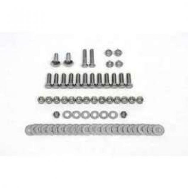 Chevy Bumper Bolt, Hardware Kit, Rear, Stainless Steel, 1956 Classic