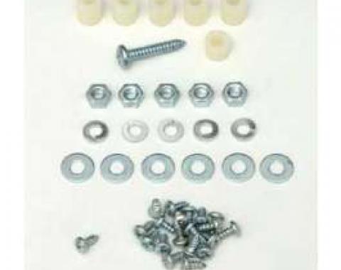 Chevy Heater Box Screws, Washers & Fasteners, Deluxe, 1955-1956