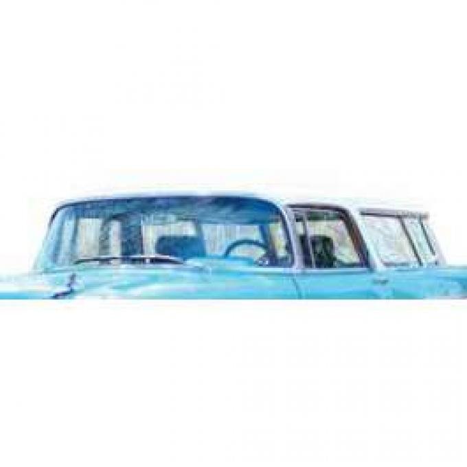 Chevy Side Glass Set, Clear, Nomad, 1955-1957