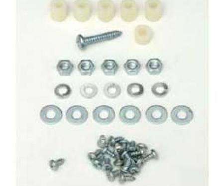 Chevy Heater Box Screws, Washers & Fasteners, Deluxe, 1955-1956