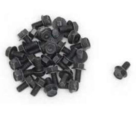 Chevy Engine Compartment Bolts, Black Oxide, 5/16, 1955-1957