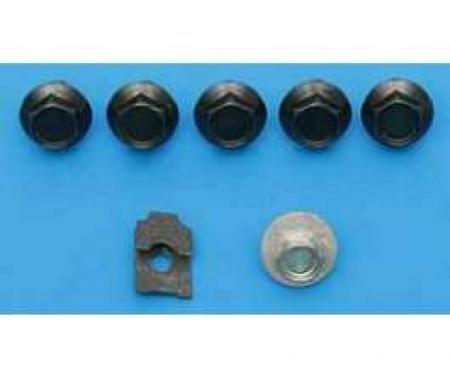 Chevy Hood Latch & Striker Plate Screw Set, 1955-1957