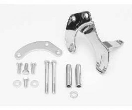 Chevy Power Steering Bracket Kit, Small Block, Chrome, 1955-1957