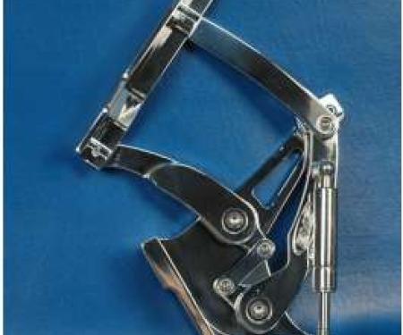Chevy Billet Aluminum Hood Hinges, Polished Finish, 1957