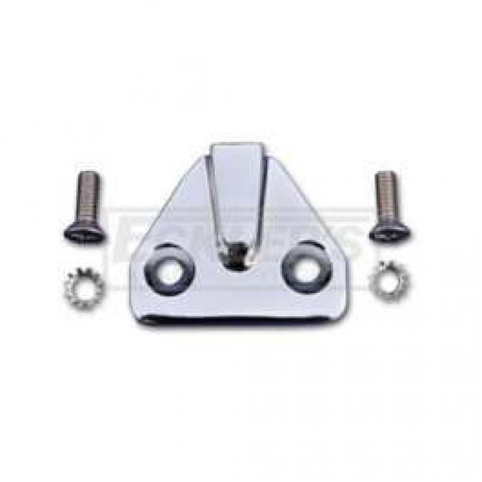 Chevy Liftgate Striker, Original Style Chrome, For Nomad & Wagon, 1955-1957