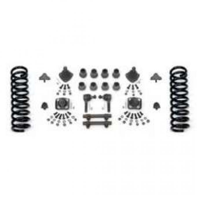 Chevy Front End Rebuild Kit With Rack & Pinion & Stock Springs, 1955-1957