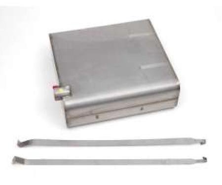 Chevy Gas Tank, With Straps, Stainless Steel, 1955-1956