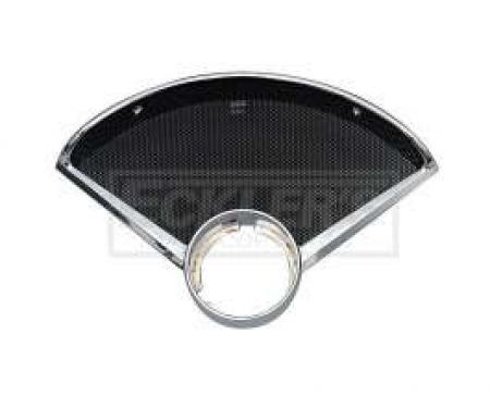 Chevy Dash Bezel, Clock & Speaker, 1955-1956