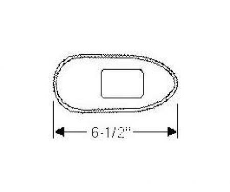 Chevy Mounting Gaskets, Taillight Housing To Quarter Panel,1949-1950