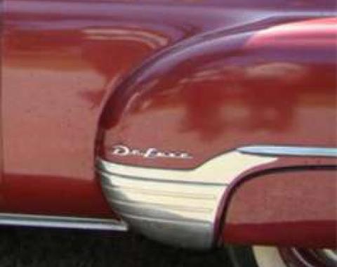 Chevy Deluxe Quarter Panel Emblems, 1952