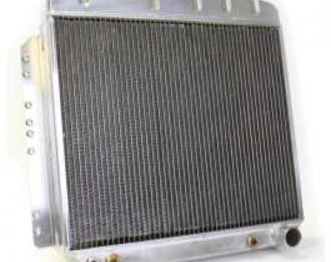 Chevy Aluminum Radiator, Automatic Transmission, Top Center Outlet, Griffin, 1949-1954