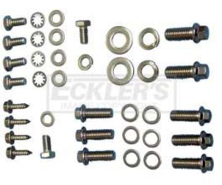 Early Chevy Turbo 400 Transmission Mounting Bolt Set, Socket And Six Point, 1949-1954