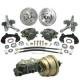 Chevy Power Front Disc Brake Kit, With Ford Bolt Pattern, Drilled & Slotted Rotors, For Mustang II, 1949-1954