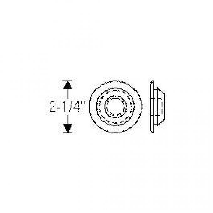 Chevy Floor Grommet, 1-1/2, 1949-1954