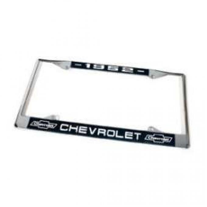 Chevy License Plate Frame, With Chevy Logo, 1952