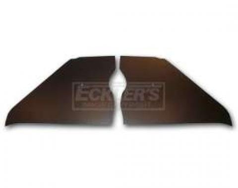 Chevy Kick Panels, Black, 1953-1954