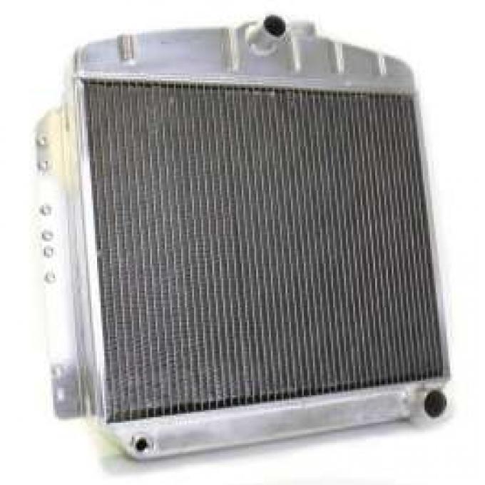 Chevy Aluminum Radiator, Manual Transmission, Top Center Outlet, Griffin, 1949-1954