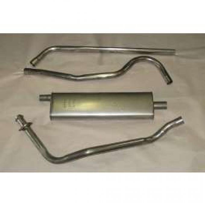 Chevy Exhaust System, Stainless Steel, Turbo, 1949-1954