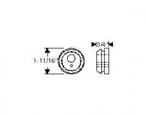 Chevy Firewall Wiring Grommet, 1-1/4, 1949-1950