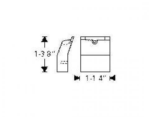 Chevy Window Stop Rubber Bumpers, Rear Quarter Window Opening, Hardtop And Convertible, 1949-1952