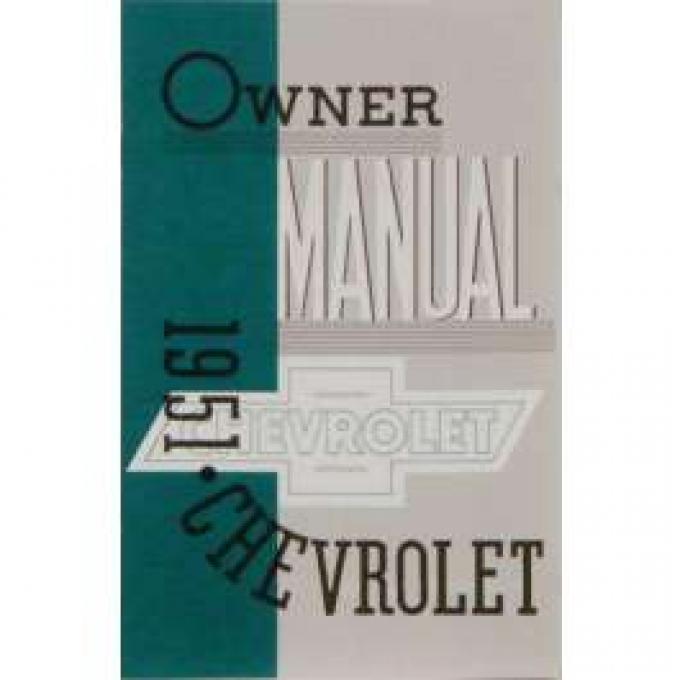 Chevy Owner's Manual, Passenger Car, 1951