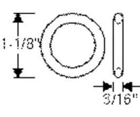 Chevy Seal, Control Arm Pivot Bolt, Lower, 1949-1954