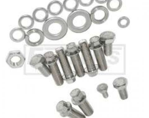 Early Chevy Powerglide Transmission Mounting Bolt Set, Socket And Six Point, 1949-1954