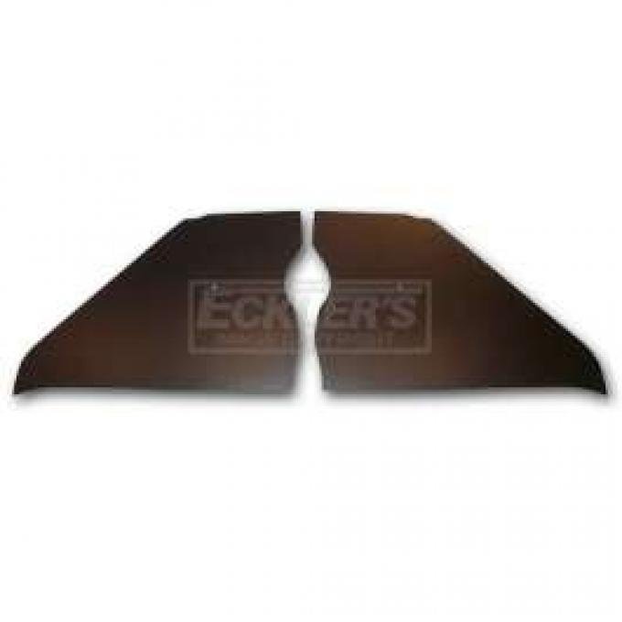 Chevy Kick Panels, Black, 1953-1954