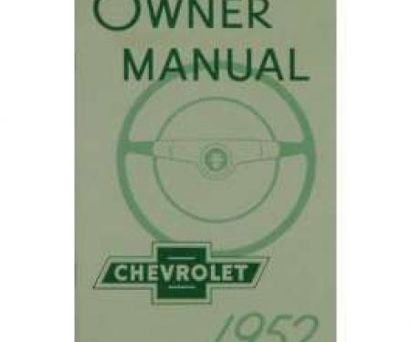 Chevy Owner's Manual, Passenger Car, 1952