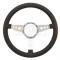 Early Chevy Steering Wheel, Volante S9, Black Leather, 1949-1954