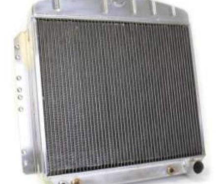 Chevy Aluminum Radiator, Automatic Transmission, Top Center Outlet, Griffin Pro Series, 1949-1954
