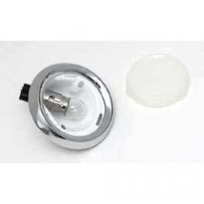 Chevy Dome Light Housing With Lens, 2-Door Hardtop, 1953-1954