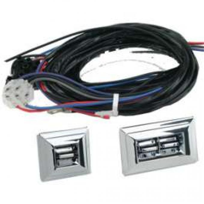 Chevy Power Window Switches With Wiring, 2 Or 4-Door, 2-Windows, 1949-1954