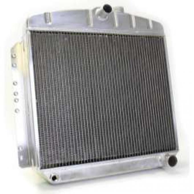 Chevy Aluminum Radiator, Manual Transmission, Top Center Outlet, Griffin Pro Series, 1949-1954