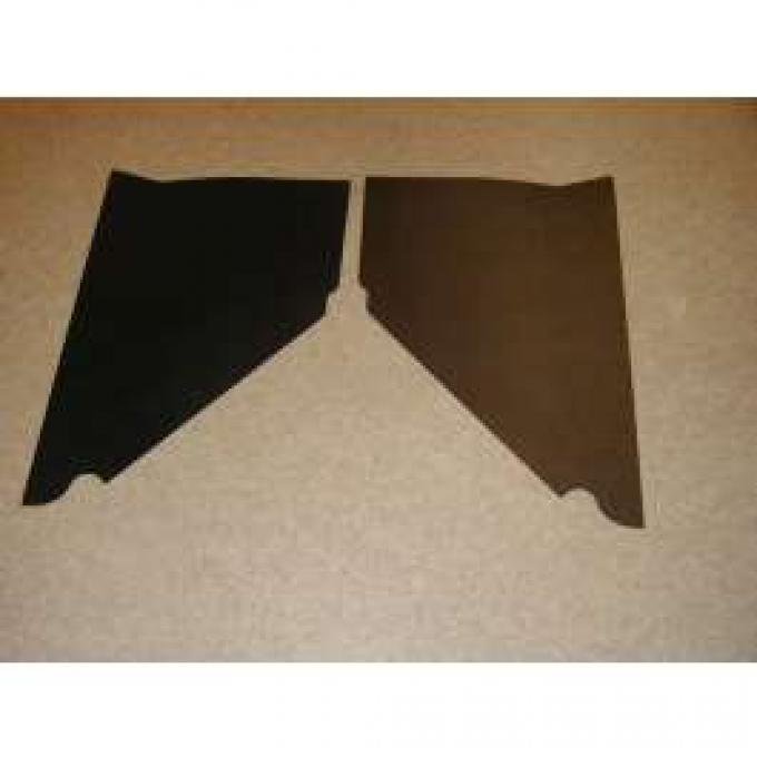 Chevy Kick Panels, Black, 1951-1952