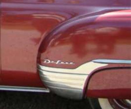 Chevy Deluxe Quarter Panel Emblems, 1952