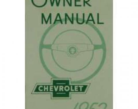 Chevy Owner's Manual, Passenger Car, 1952