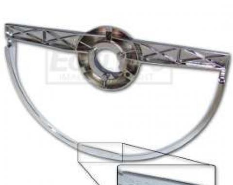 Early Chevy Horn Ring, Chrome With Embossed Chevrolet, 1949-1950