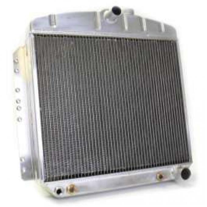 Chevy Aluminum Radiator, Automatic Transmission, Top Center Outlet, Griffin Pro Series, 1949-1954