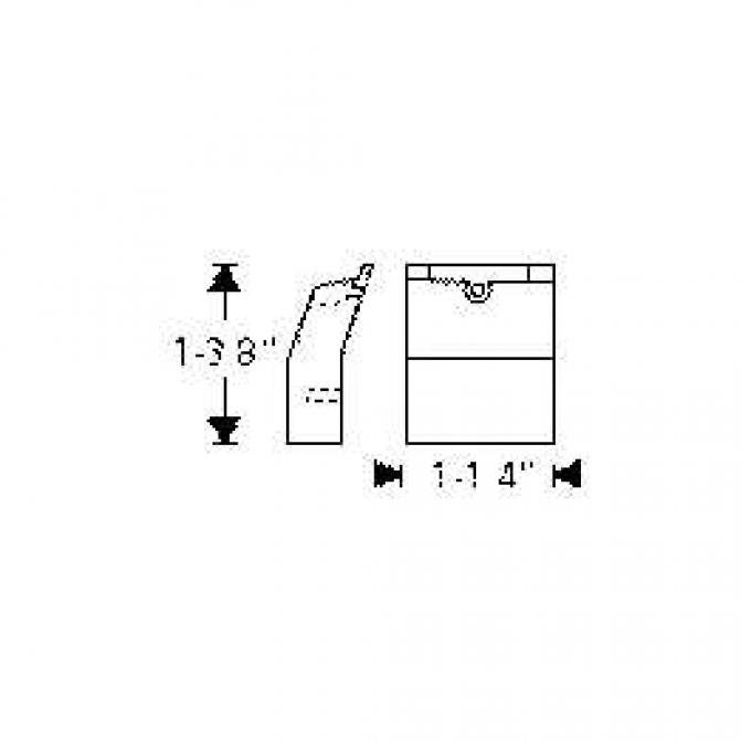 Chevy Window Stop Rubber Bumpers, Rear Quarter Window Opening, Hardtop And Convertible, 1949-1952