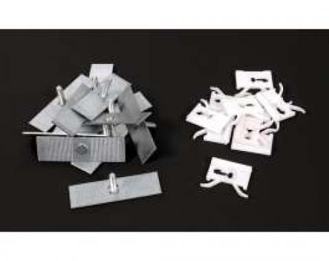 Chevy Clips, Beltline Molding, Stainless Steel, 2-Door Rear Quarter Window, 1949-1954