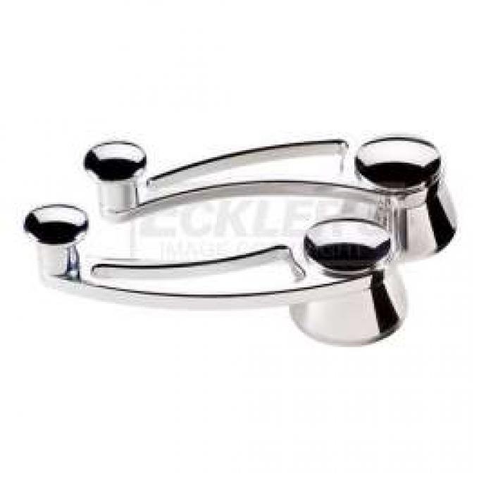 Early Chevy Inside Window Handles, Billet Aluminum, 1949-1954