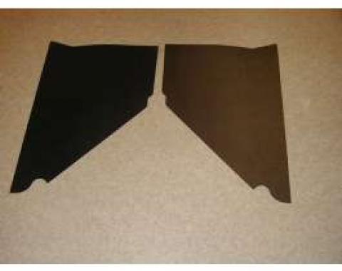 Chevy Kick Panels, Black, 1951-1952