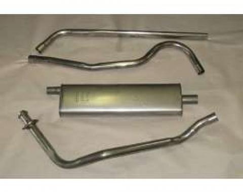 Chevy Exhaust System, Stainless Steel, Turbo, 1949-1954