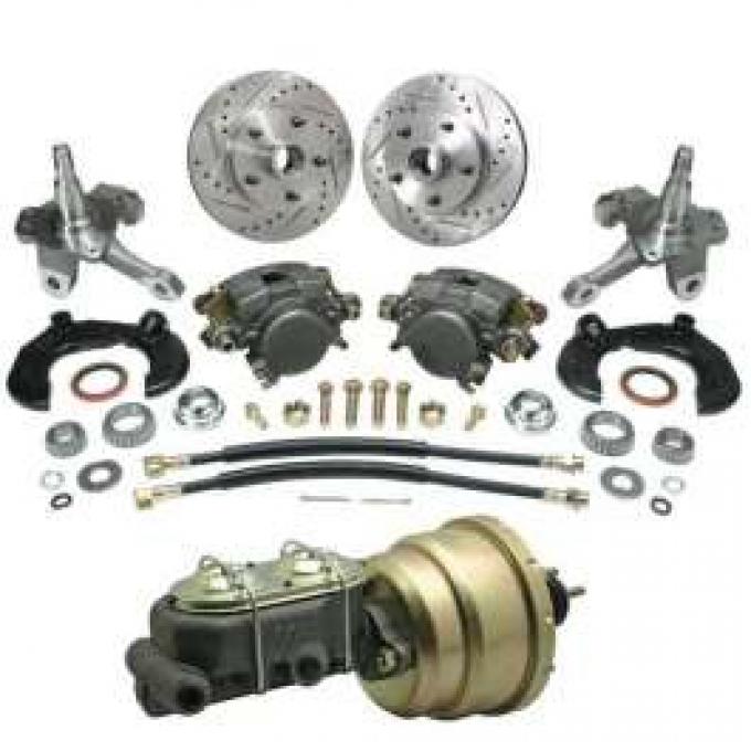 Chevy Power Front Disc Brake Kit, For Mustang II Ford Bolt Pattern