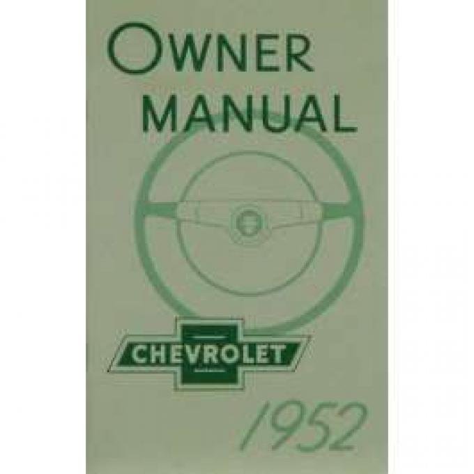 Chevy Owner's Manual, Passenger Car, 1952