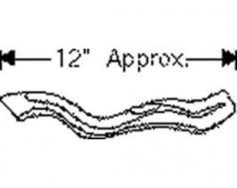 Chevy Weatherstripping, Door Hinge Pillar Beltline, Bel Air Two Door Hardtop And Convertible And Styleline Convertible, 1949-1952