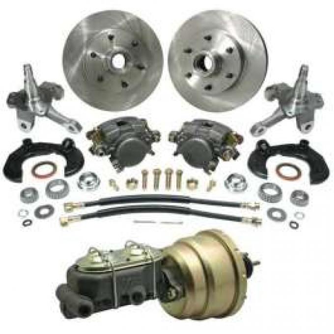 Chevy Power Front Disc Brake Kit, With Ford Bolt Pattern, For Mustang II, 1949-1954