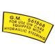 Chevy Power Steering Pulley Decal, 1953-1954